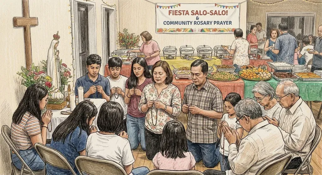 Rosary and Fellowship led by our Filipino Community