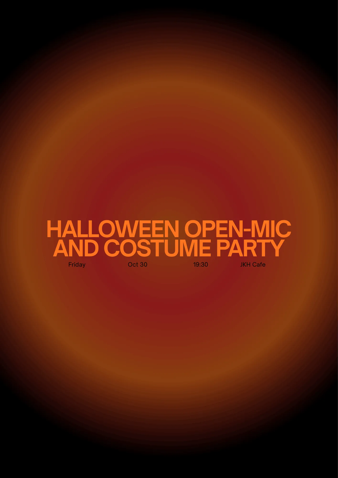 Halloween Open Mic Night and Costume Competition