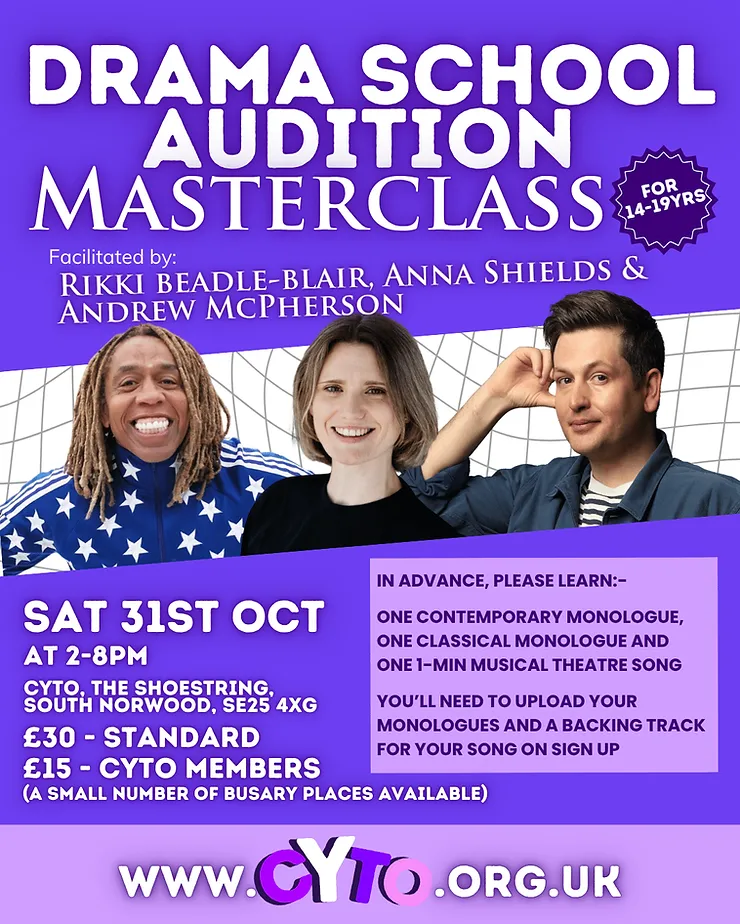 Drama School Audition Masterclass