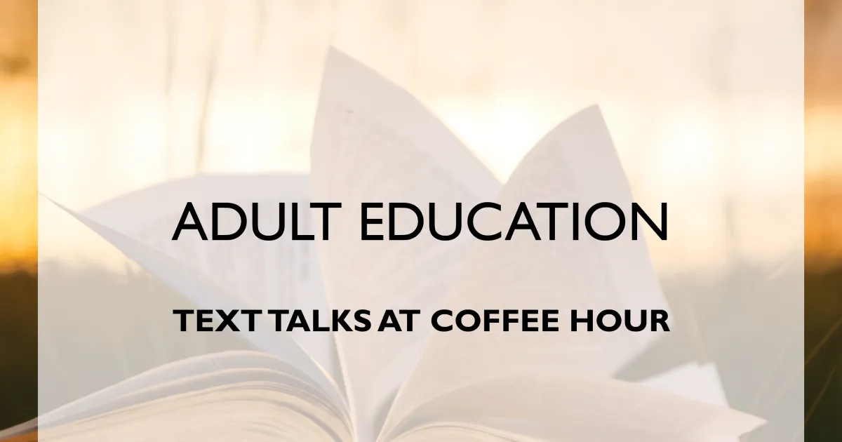 Text Talk Adult Formation Class