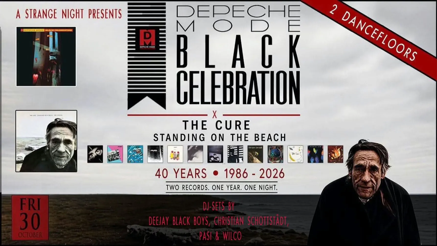 Depeche Mode x The Cure • 40 Yrs BLACK CELEBRATION x STANDING ON THE BEACH