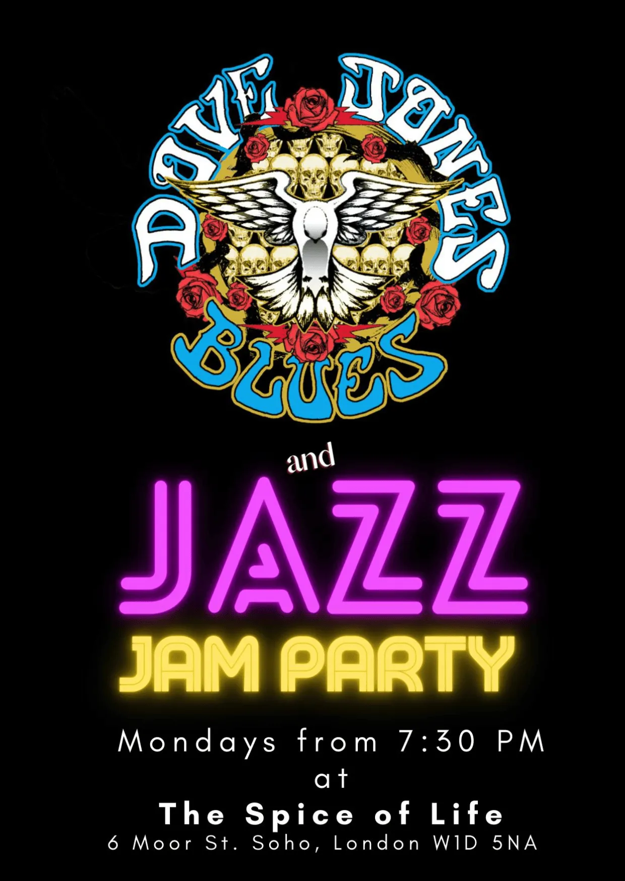 Dove Jones Connection Blues & Jazz Jam Party