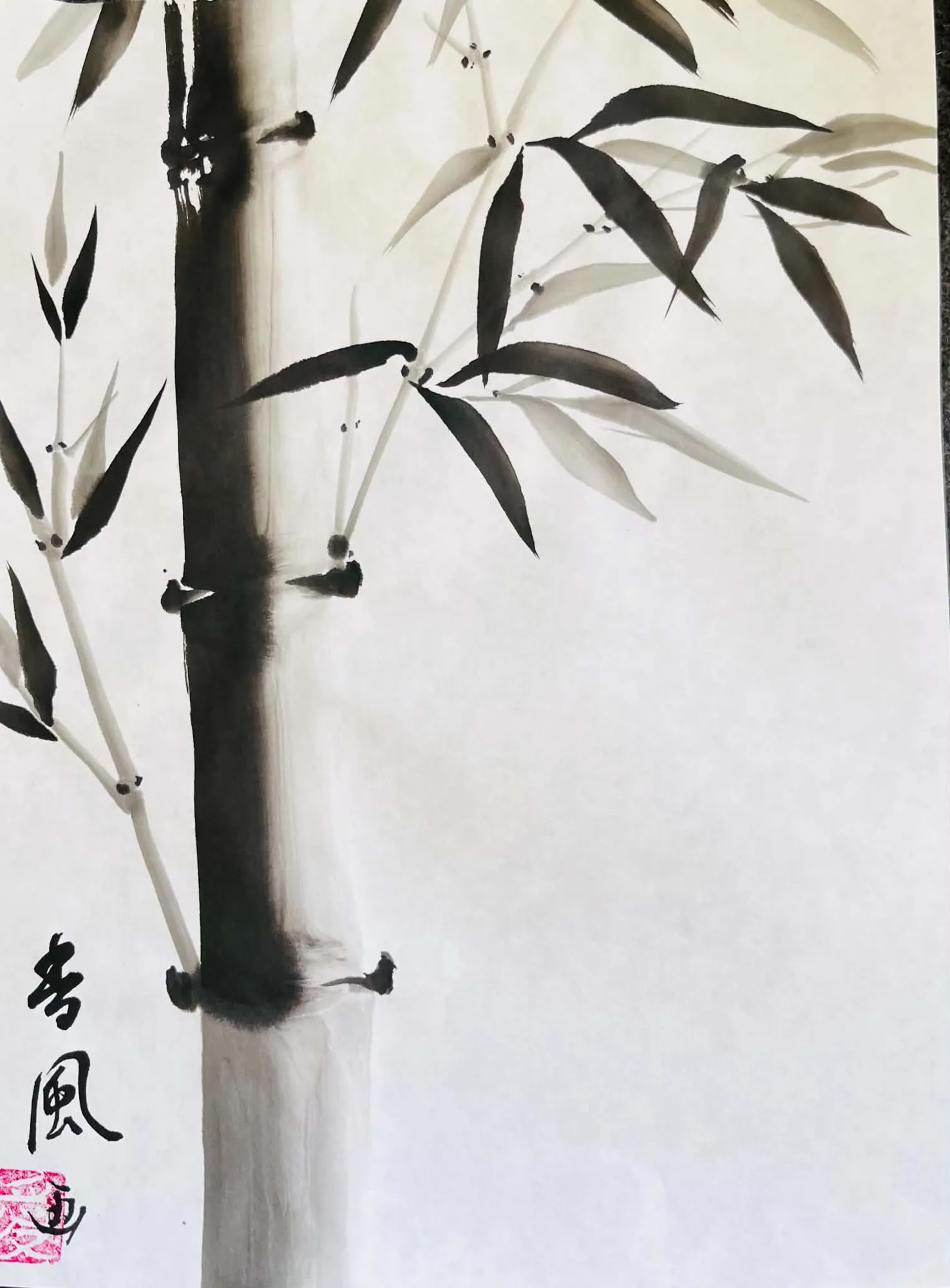 Sumi-E: Japanese Ink Painting – Bamboo (Four Noble Ones)