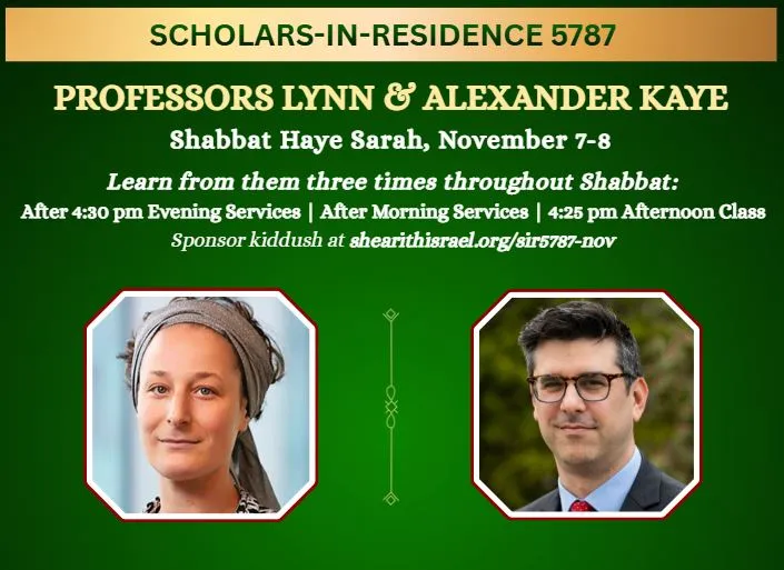 Scholars-in-Residence: Professors Lynn & Alexander Kaye