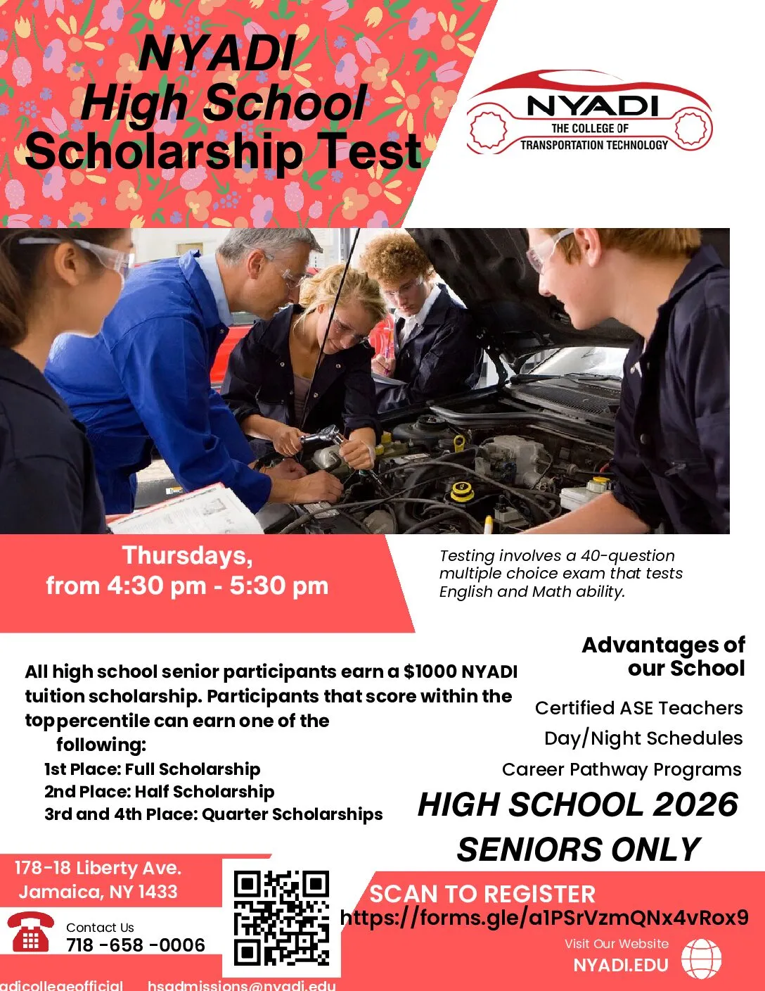 NYADI High School Scholarship Test