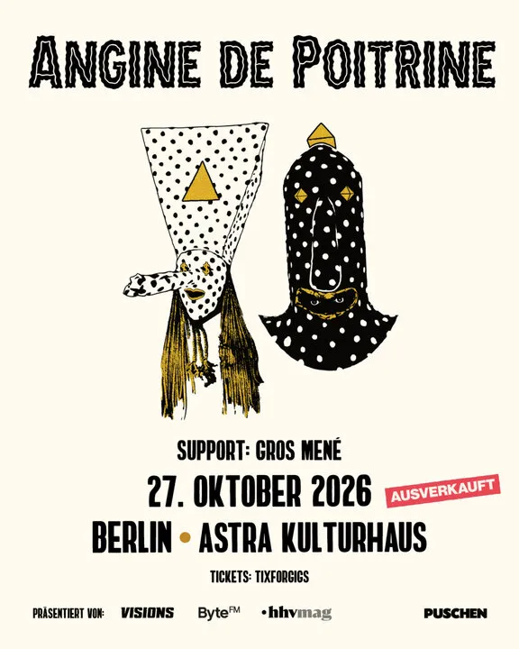 ANGINE DE POITRINE + Support: Gros Mené