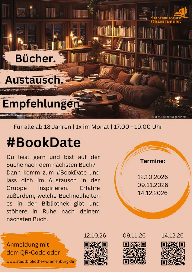 »Bookdate« in der Stadtbibliothek