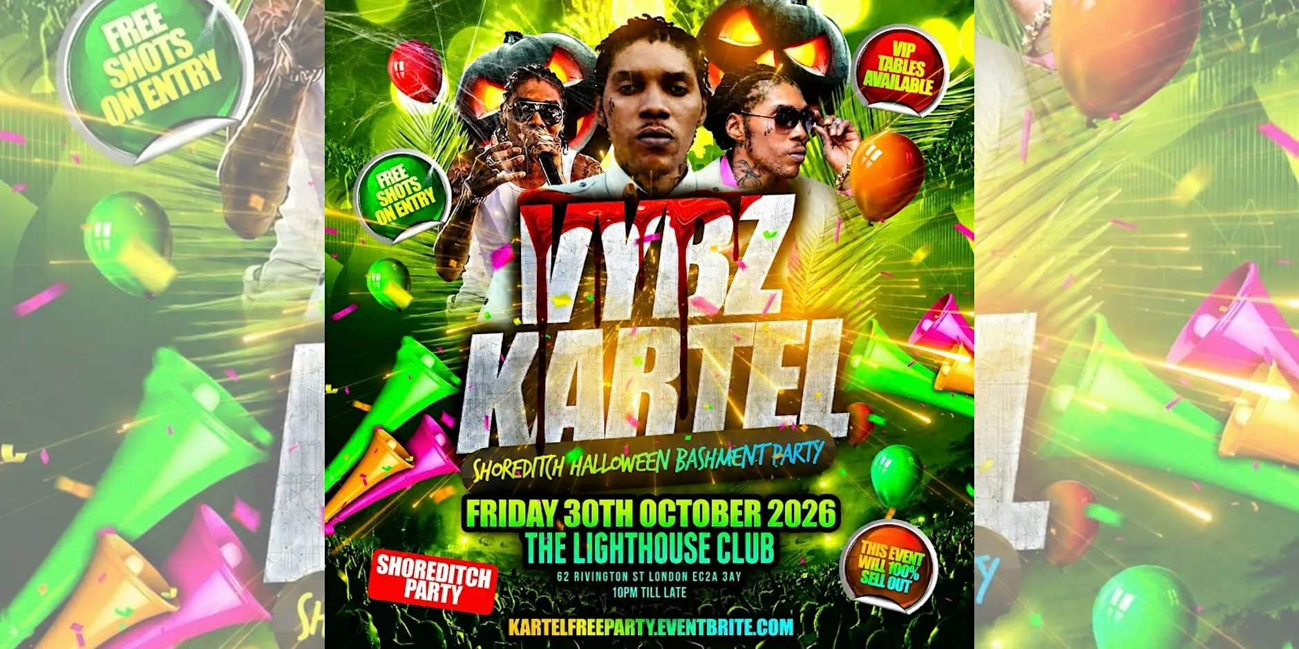 Vybz Kartel - Shoreditch Halloween Bashment Party