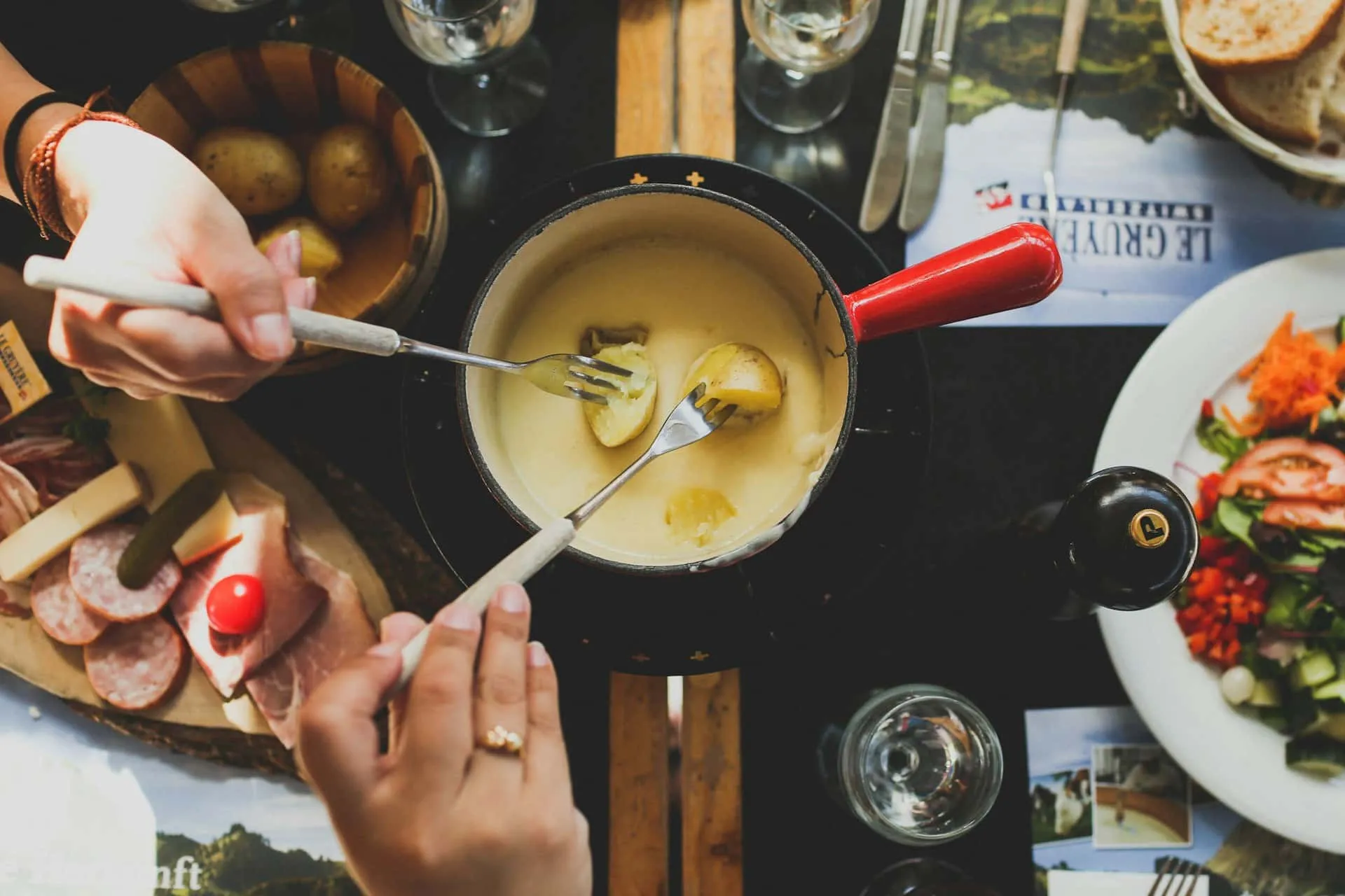Käsefondue in Berlin - im Weinlobbyist