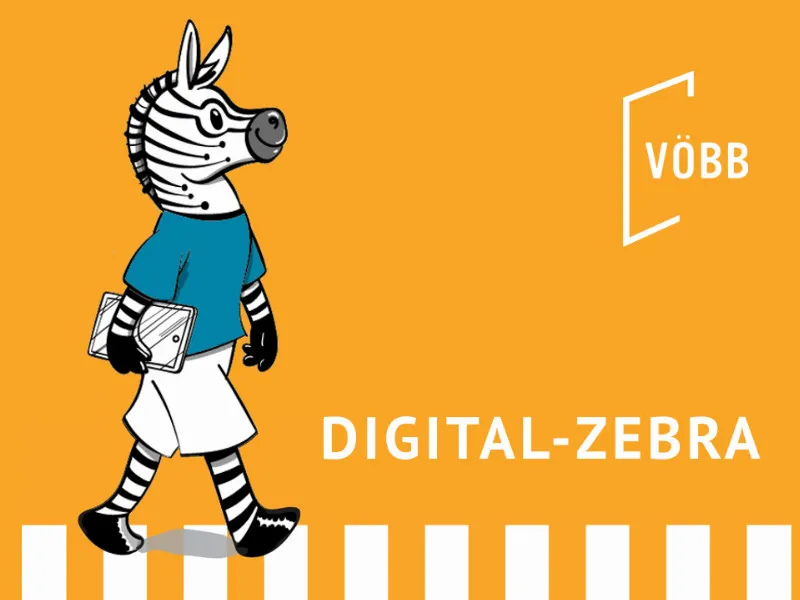 Digital-Zebra on Tour in der Bibliothek Tempelhof