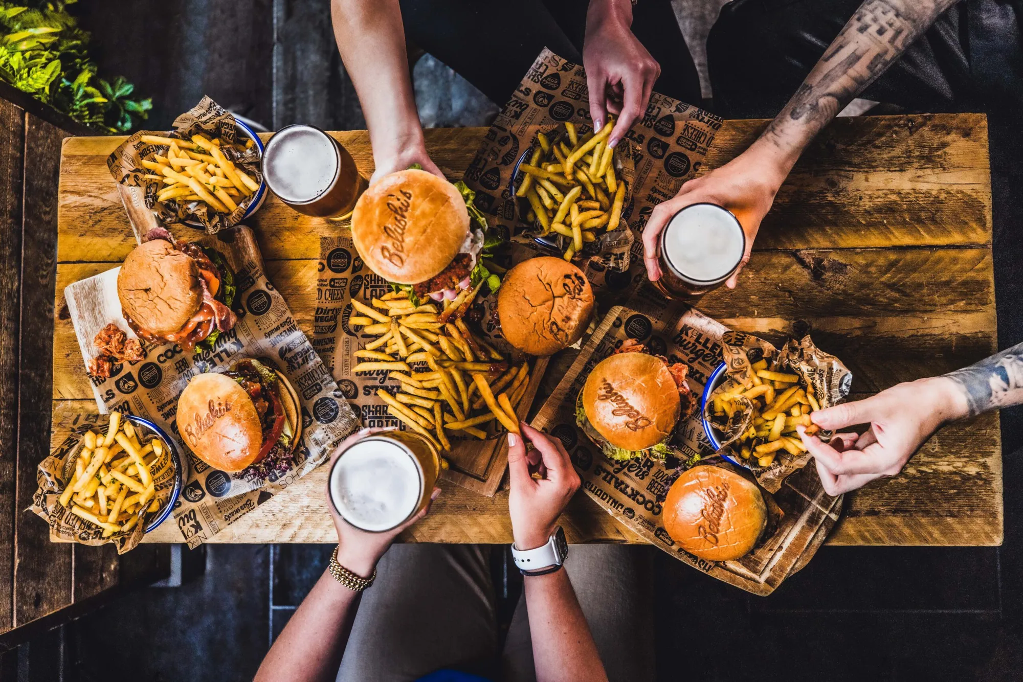 £12 Burger And Chips