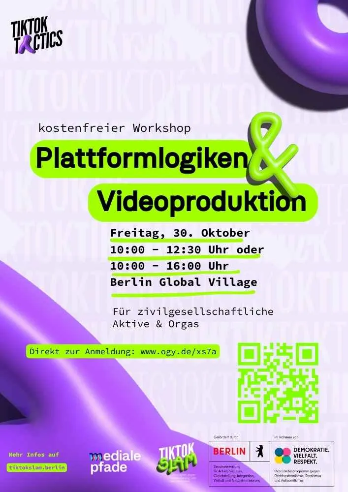Workshop zu Plattformlogiken und Videos