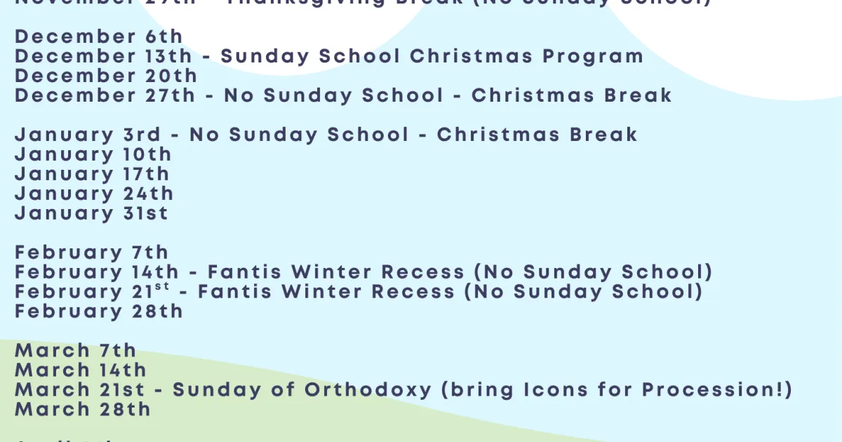 Sunday School