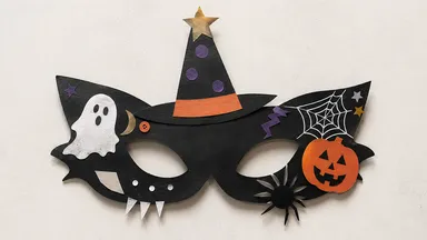 Halloween aus Papier: Schaurige Papiermasken