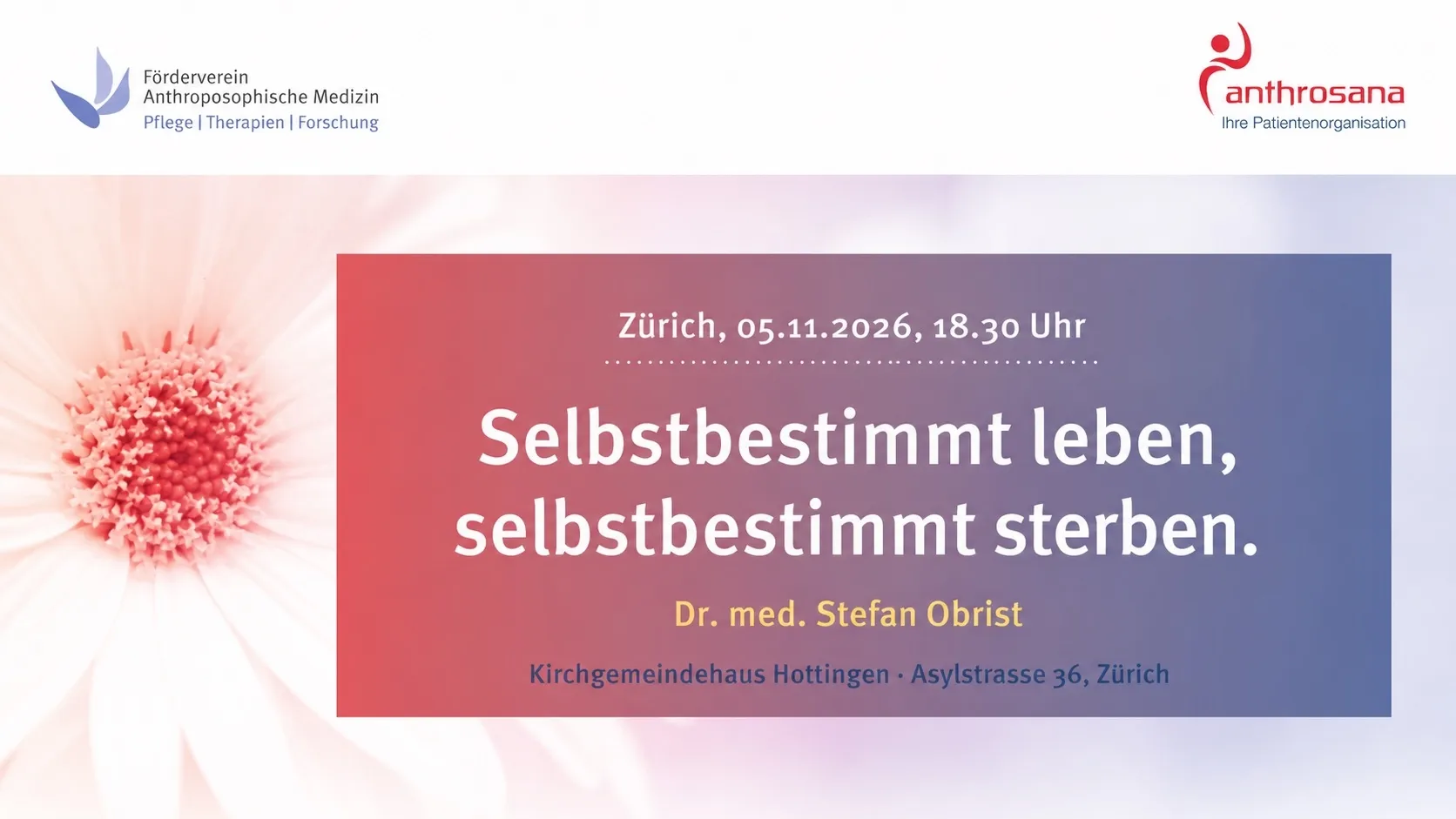 Selbstbestimmt leben, selbstbestimmt sterben