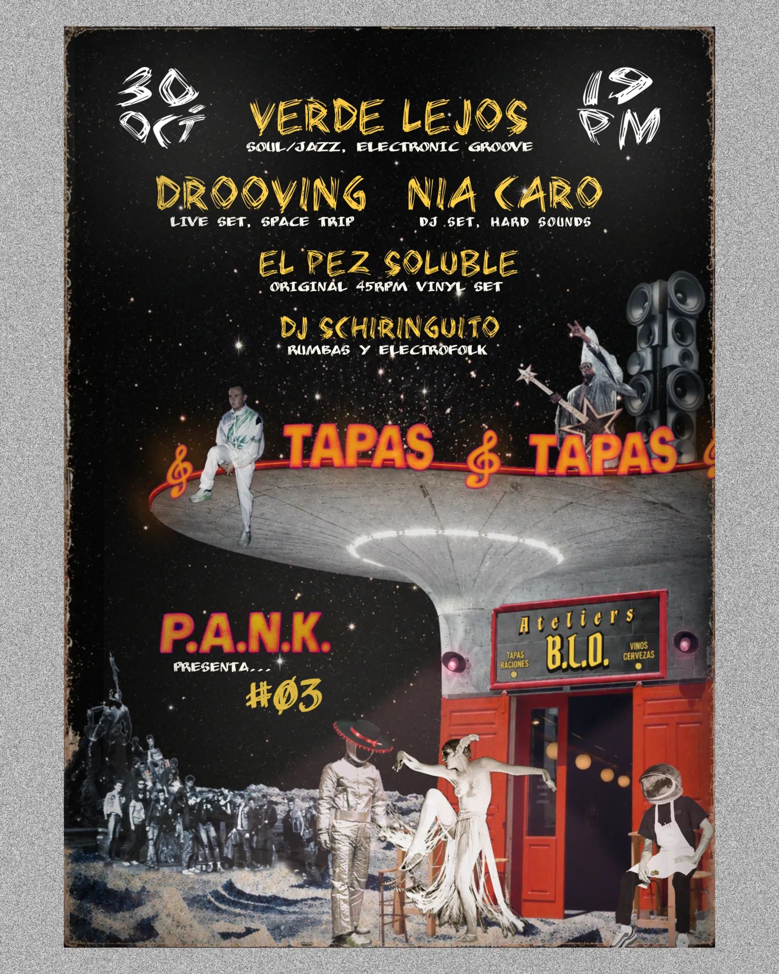 P.A.N.K. presenta: Verde Lejos, Drooving & Friends