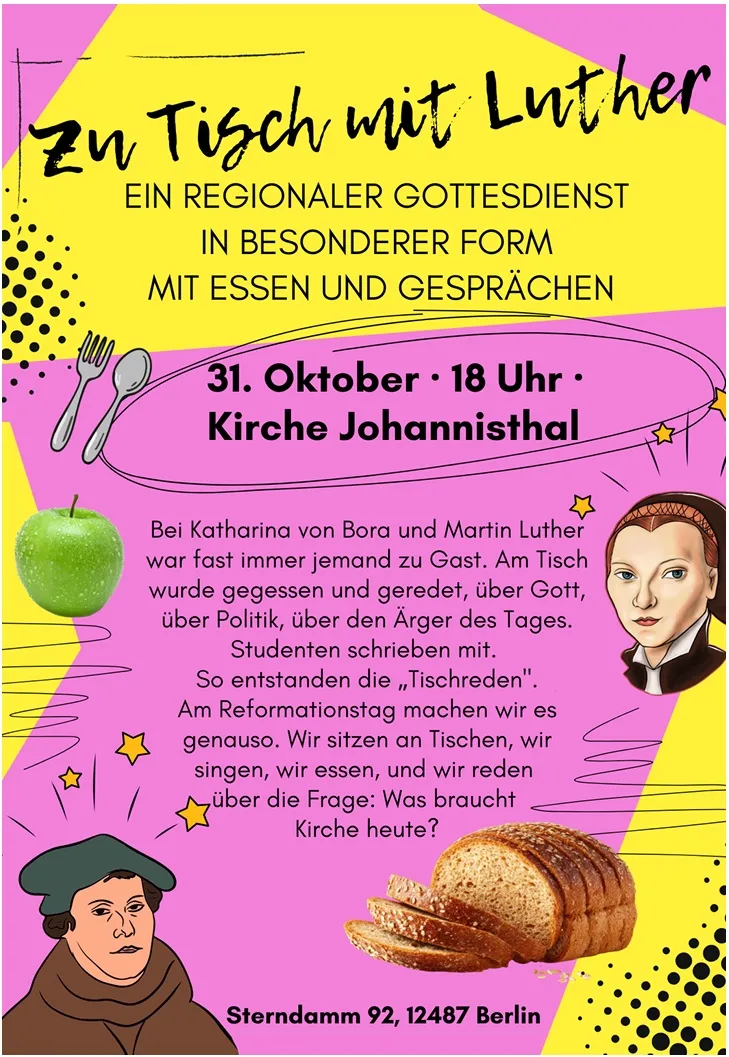 Regionaler Gottesdienst zum Reformationsfest in Johannisthal