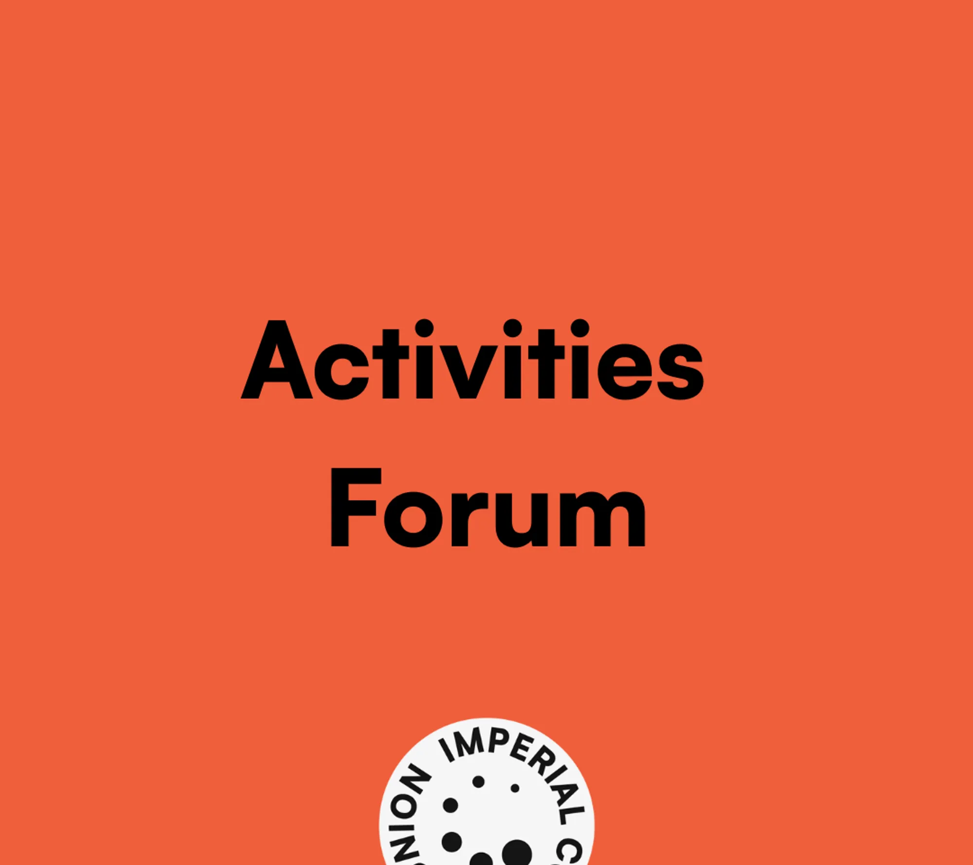 Activities Forum: November
