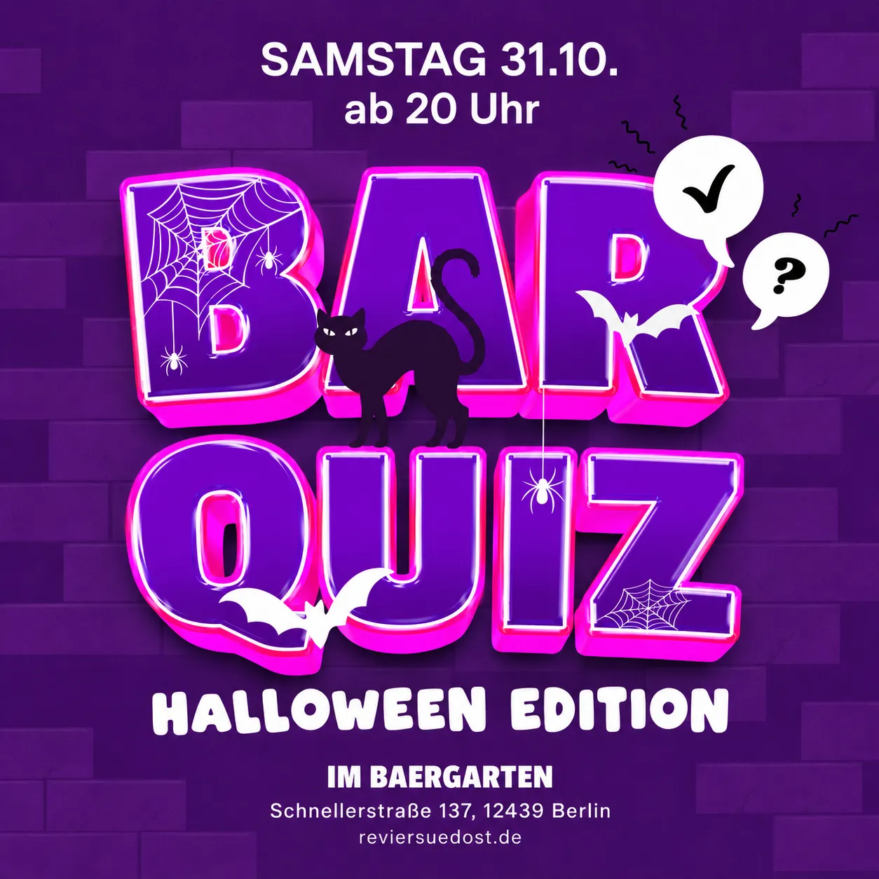 Bar Quiz Im Baergarten "Halloween Edition"