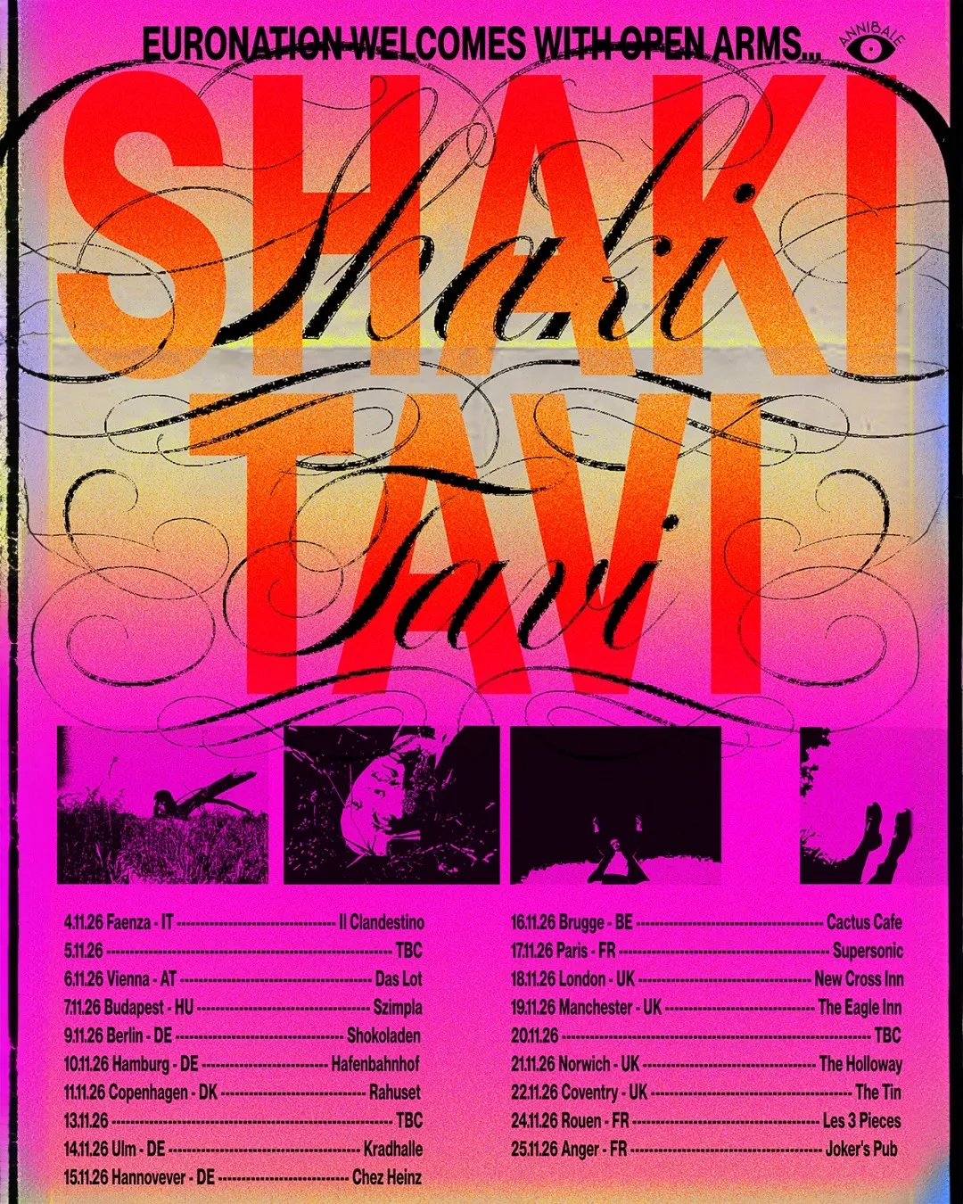 crunch tapes, punkfimfest booking & little league shows prsnt: Shaki Tavi (exp indie-rock/shoegaze, us) & ¡YUMNUT!WORLDWIDE (queer-psych-rock, bln)