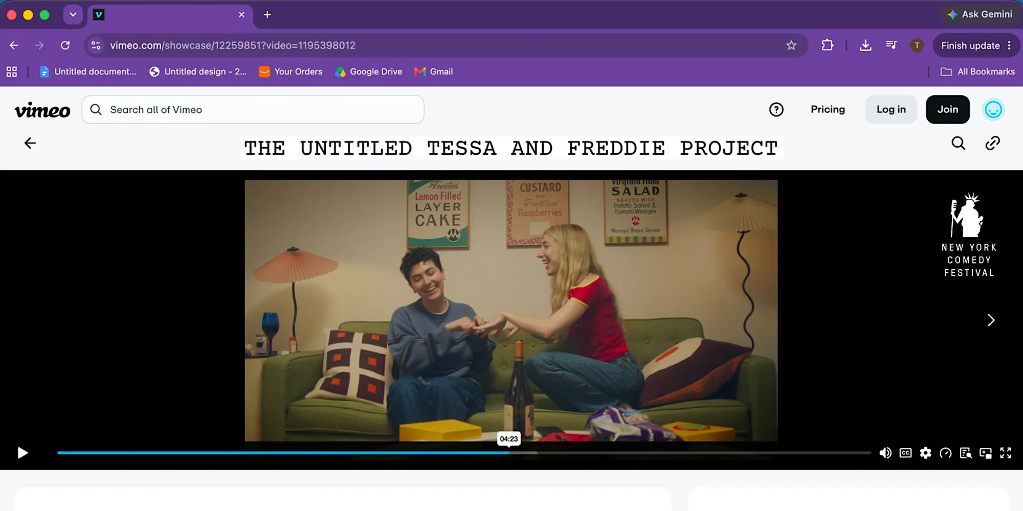 The Untitled Tessa and Freddie Project