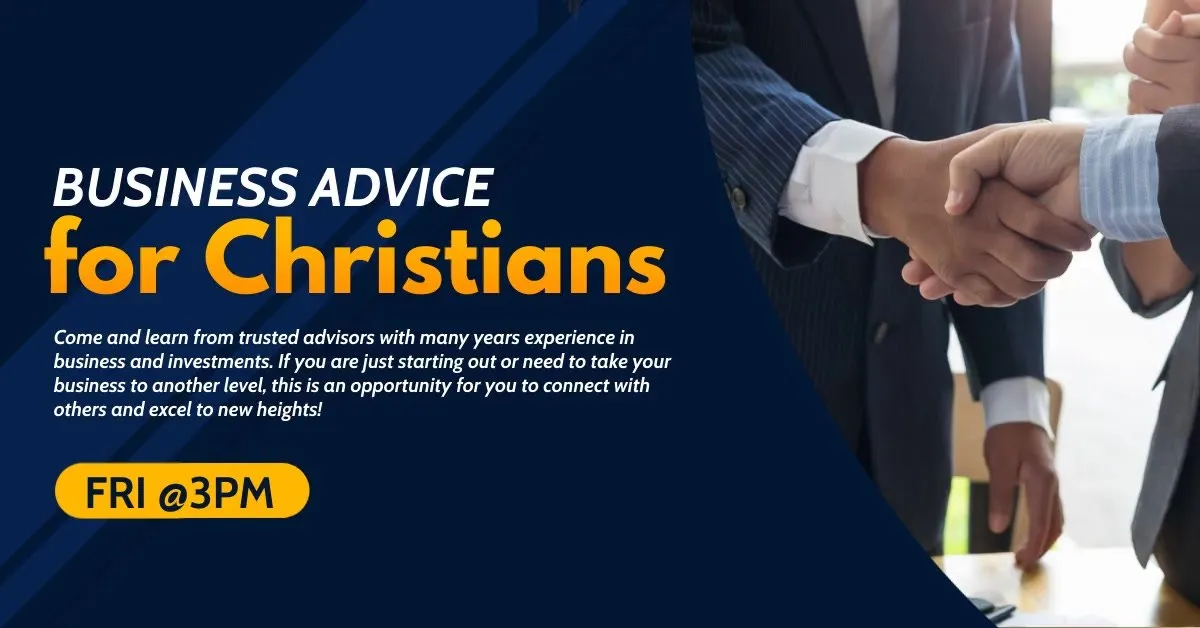 Business Advice For Christians : Monthly seminar - Expert insights, networking, growth!