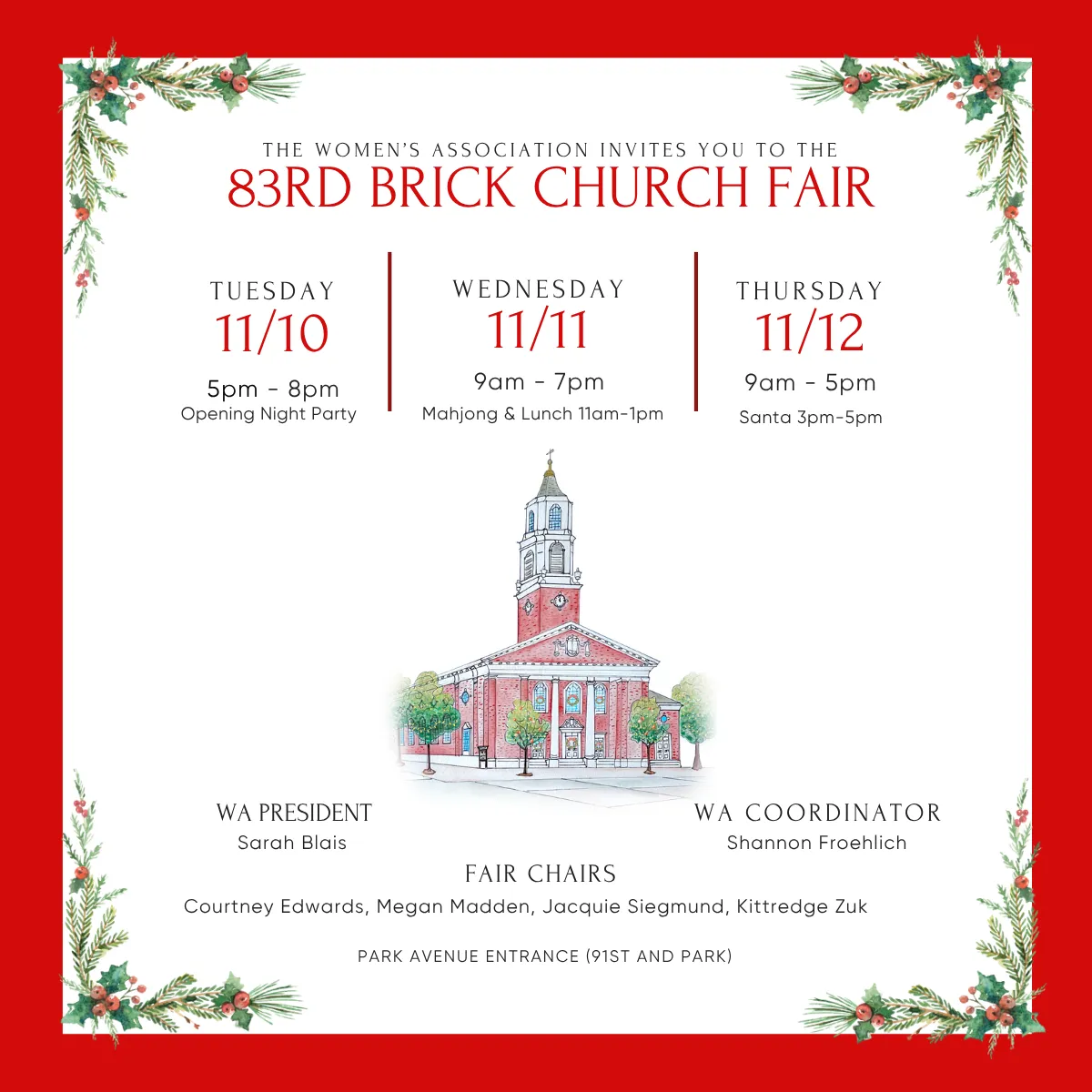 The 83rd Brick Church Fair