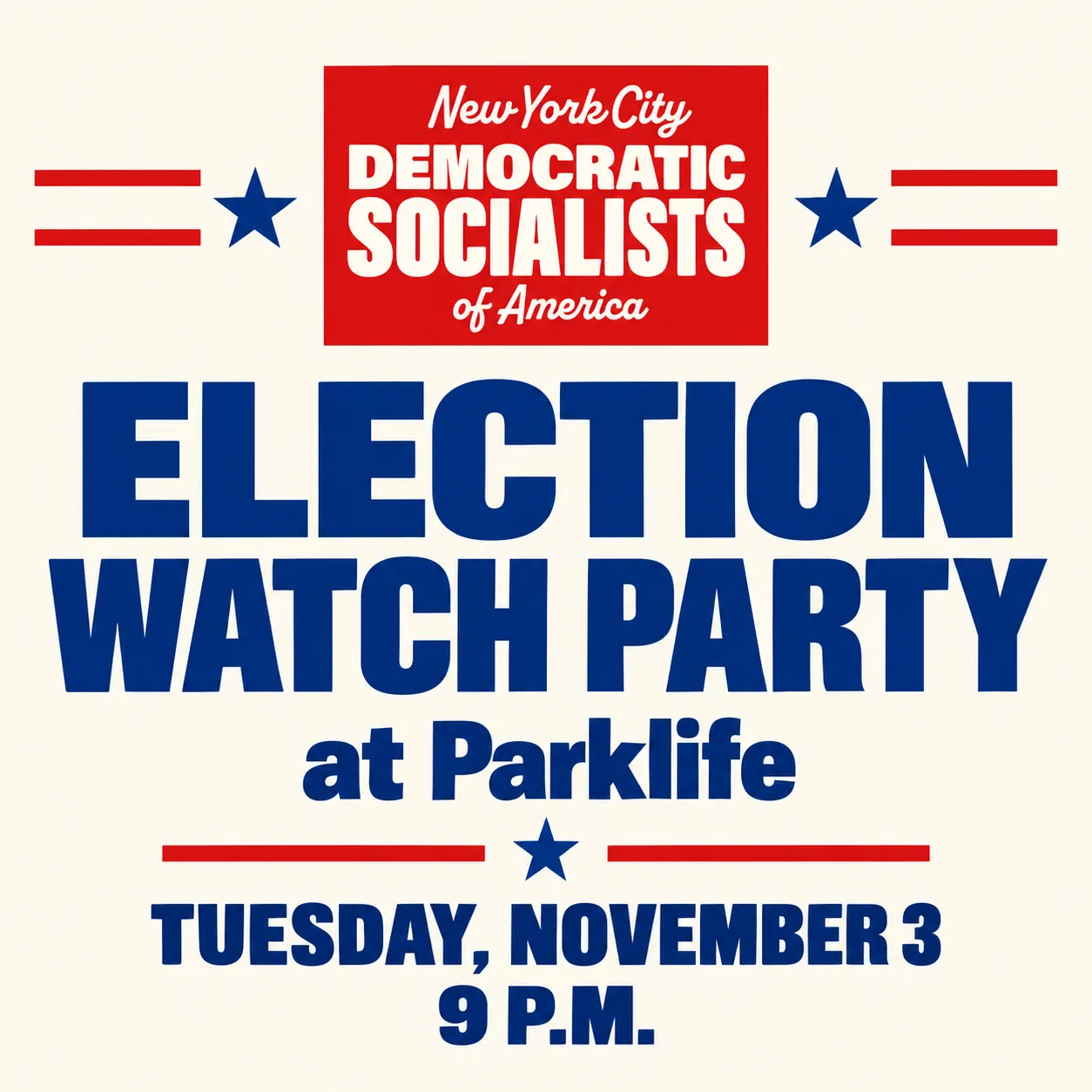 Central Brooklyn DSA Election Night Party — Parklife