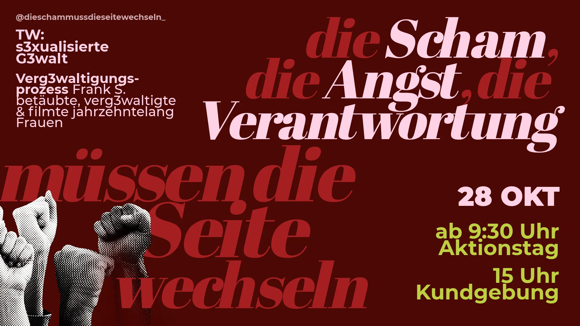 Die Scham muss die Seite wechseln