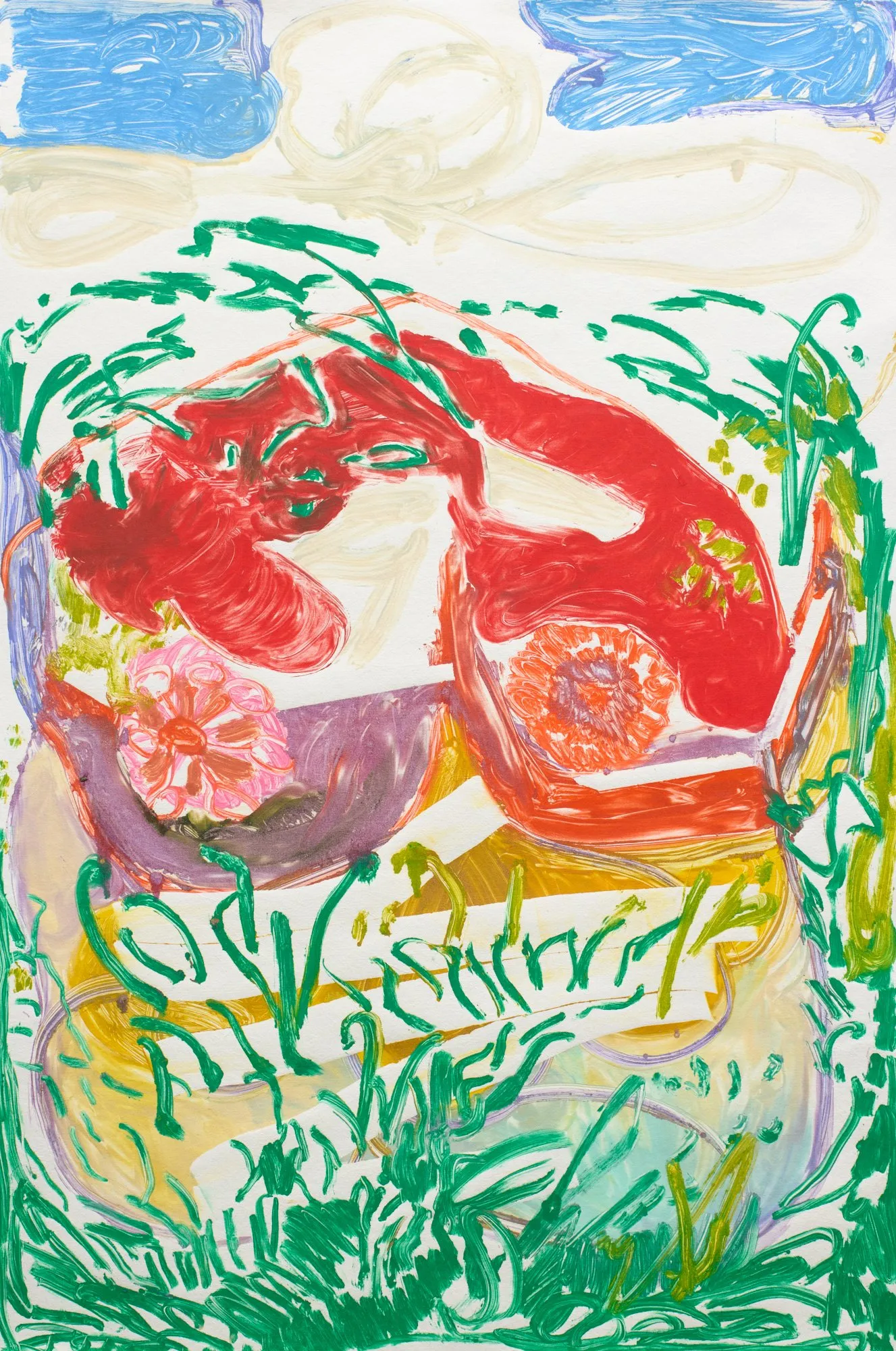 OIL PAINT STICK MONOTYPE // NOVEMBER
