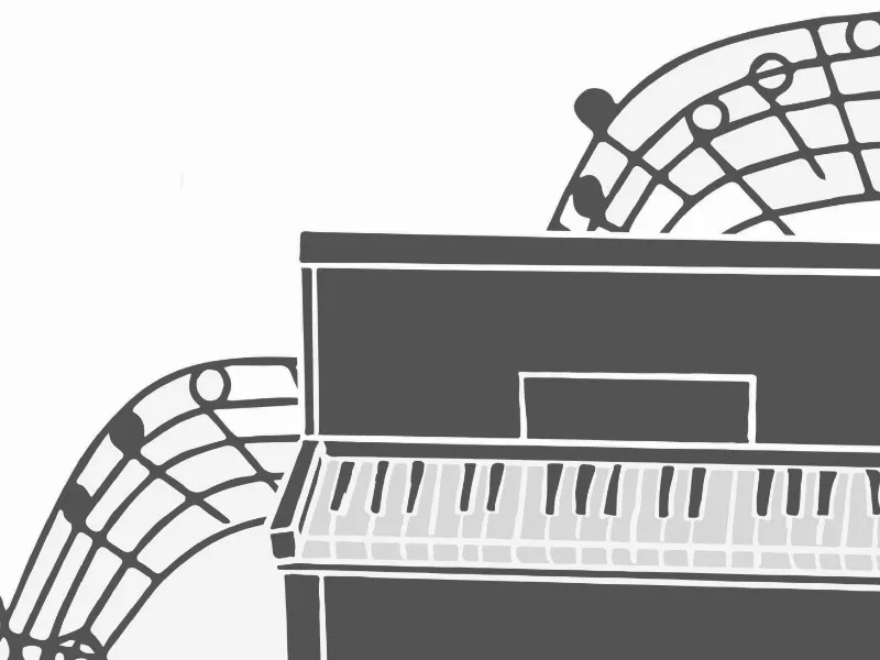 Open Piano in der Bibliothek Schöneberg