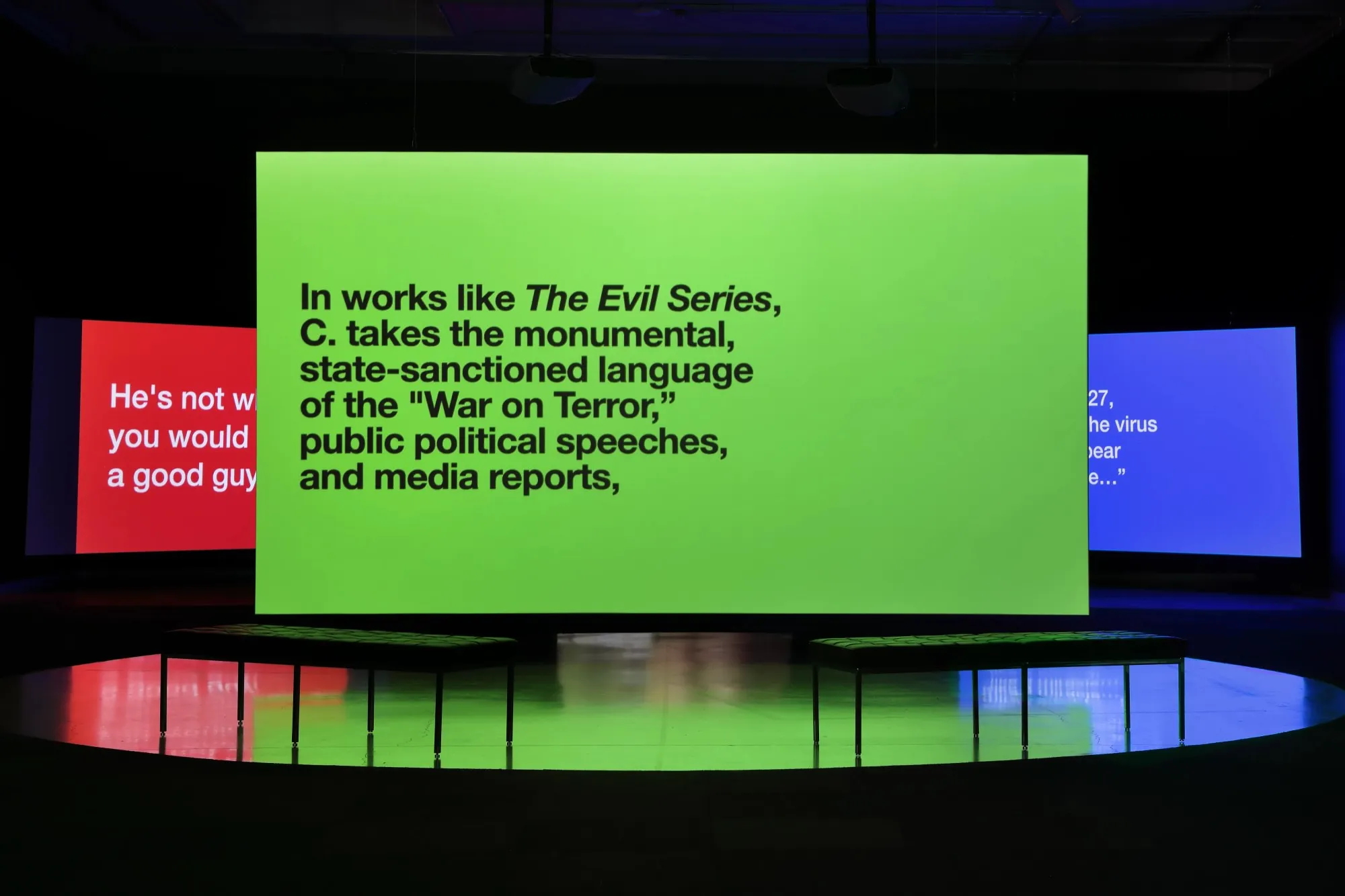 Tony Cokes: Texts, Tracks, Talks (1992 – 2026)