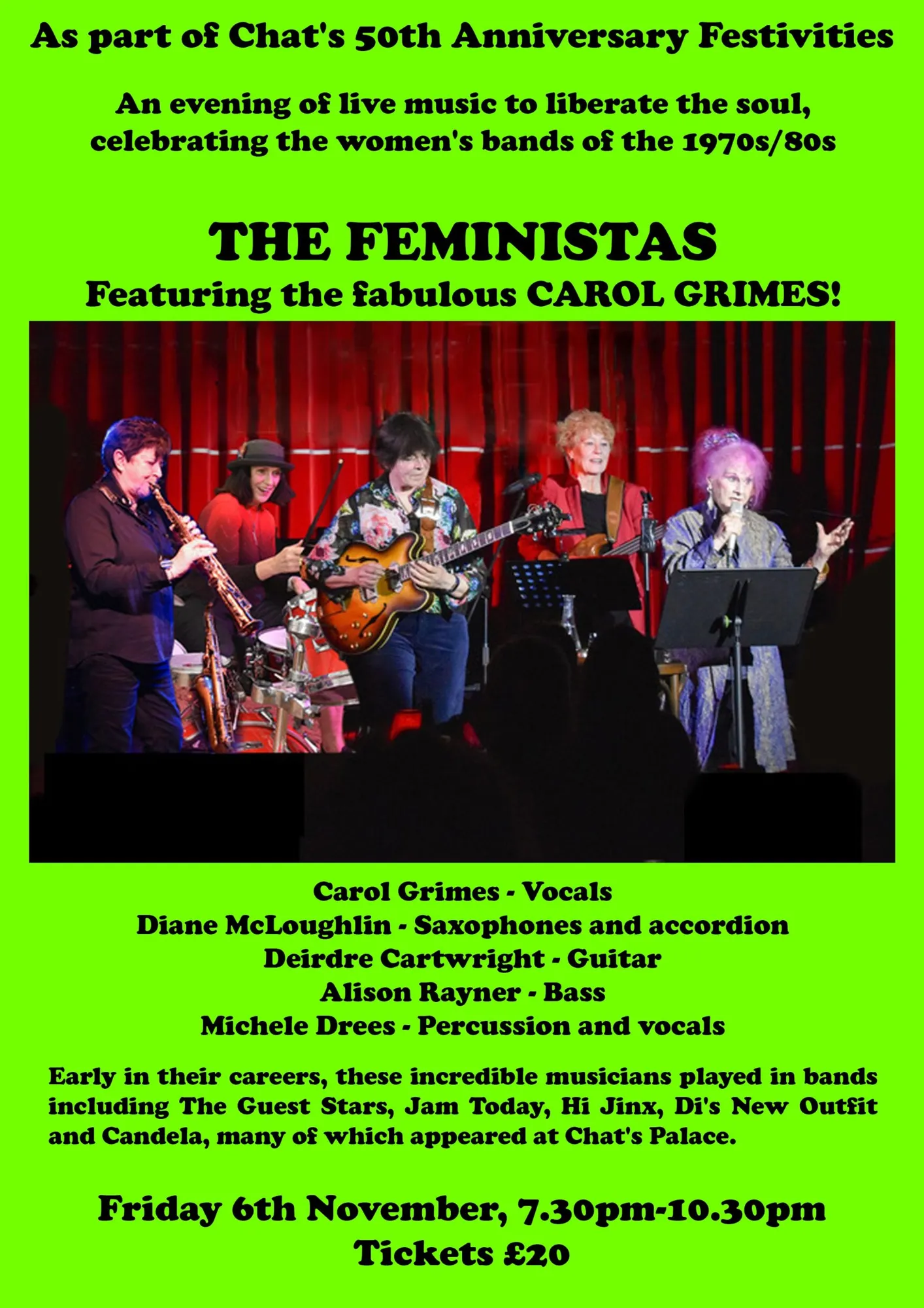 The Feministas: Featuring the Fabulous Carol Grimes