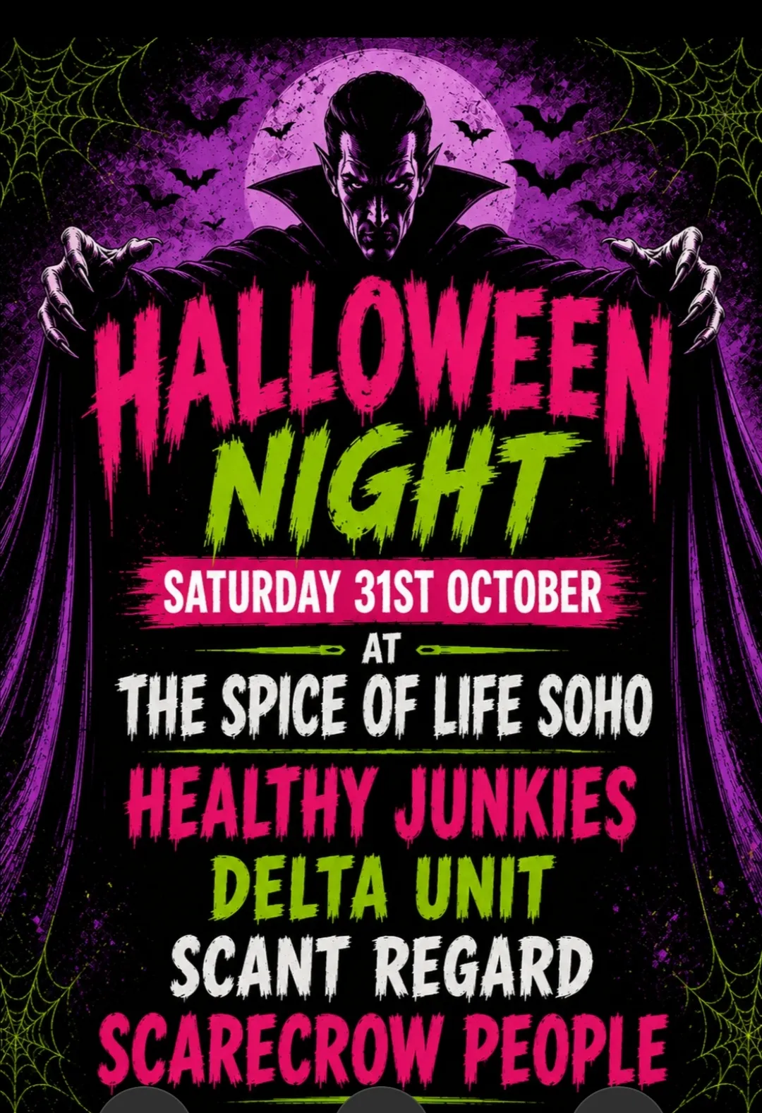 Substance Presents: Healthy Junkies + Delta Unit + Scant Regard + Scarecrow People