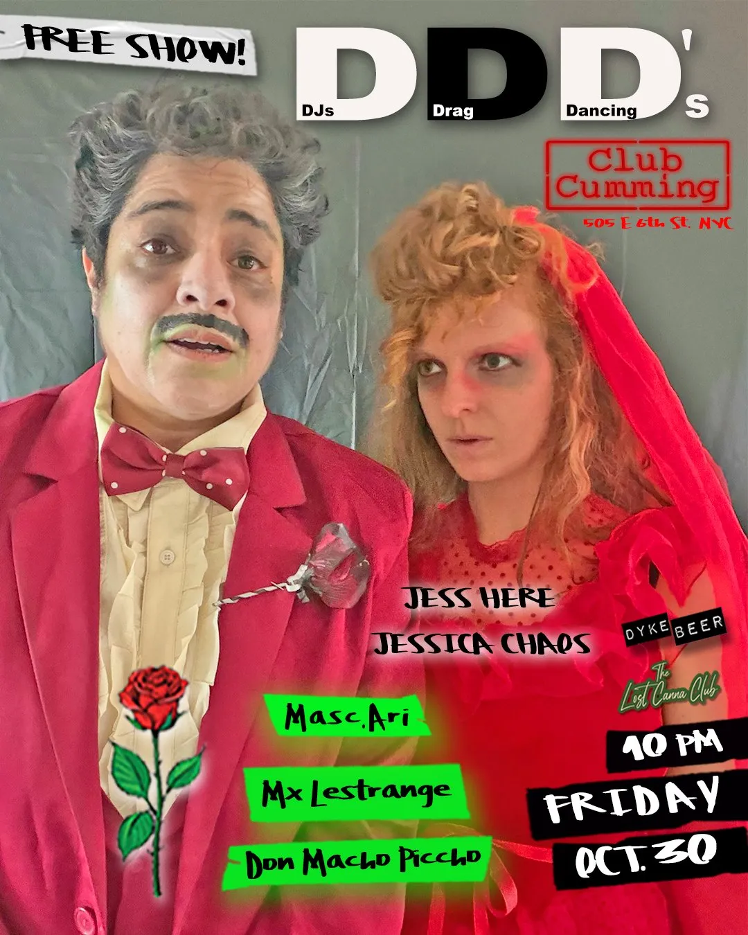 Triple D's: DJ's Drag & Dancing! Halloween Edition