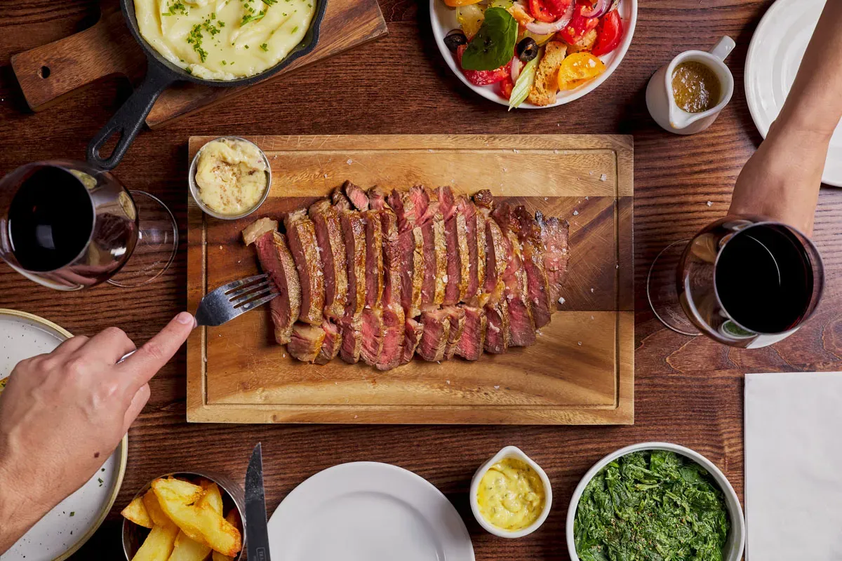 Steak at The Wheatsheaf