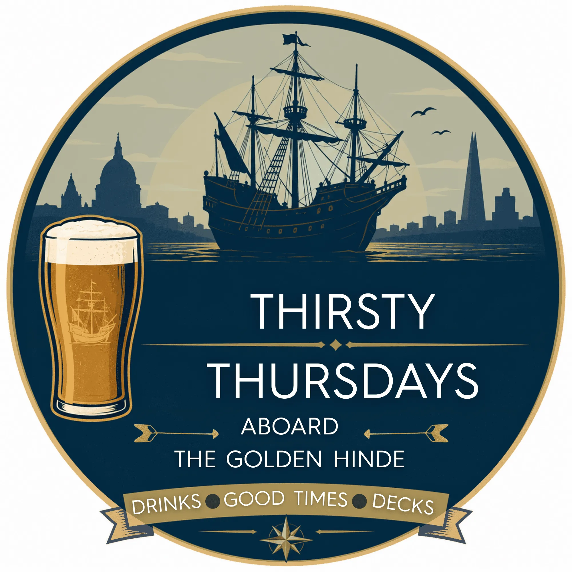 BAR-NACLES: Thirsty Thursdays Aboard The Golden Hinde