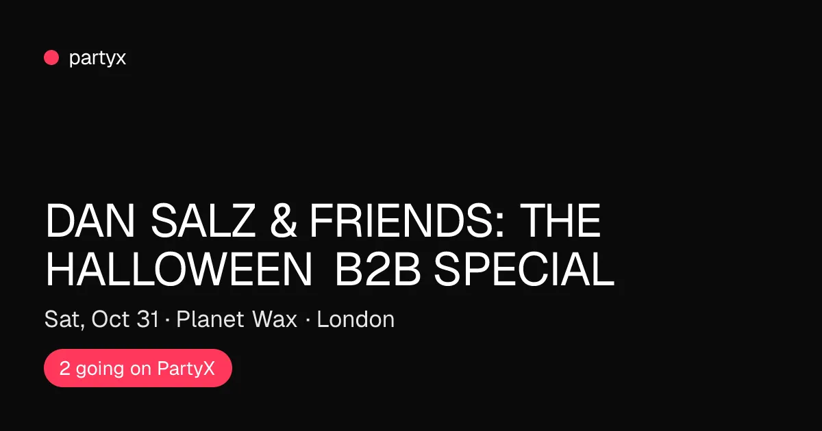 DAN SALZ & FRIENDS: THE HALLOWEEN B2B SPECIAL