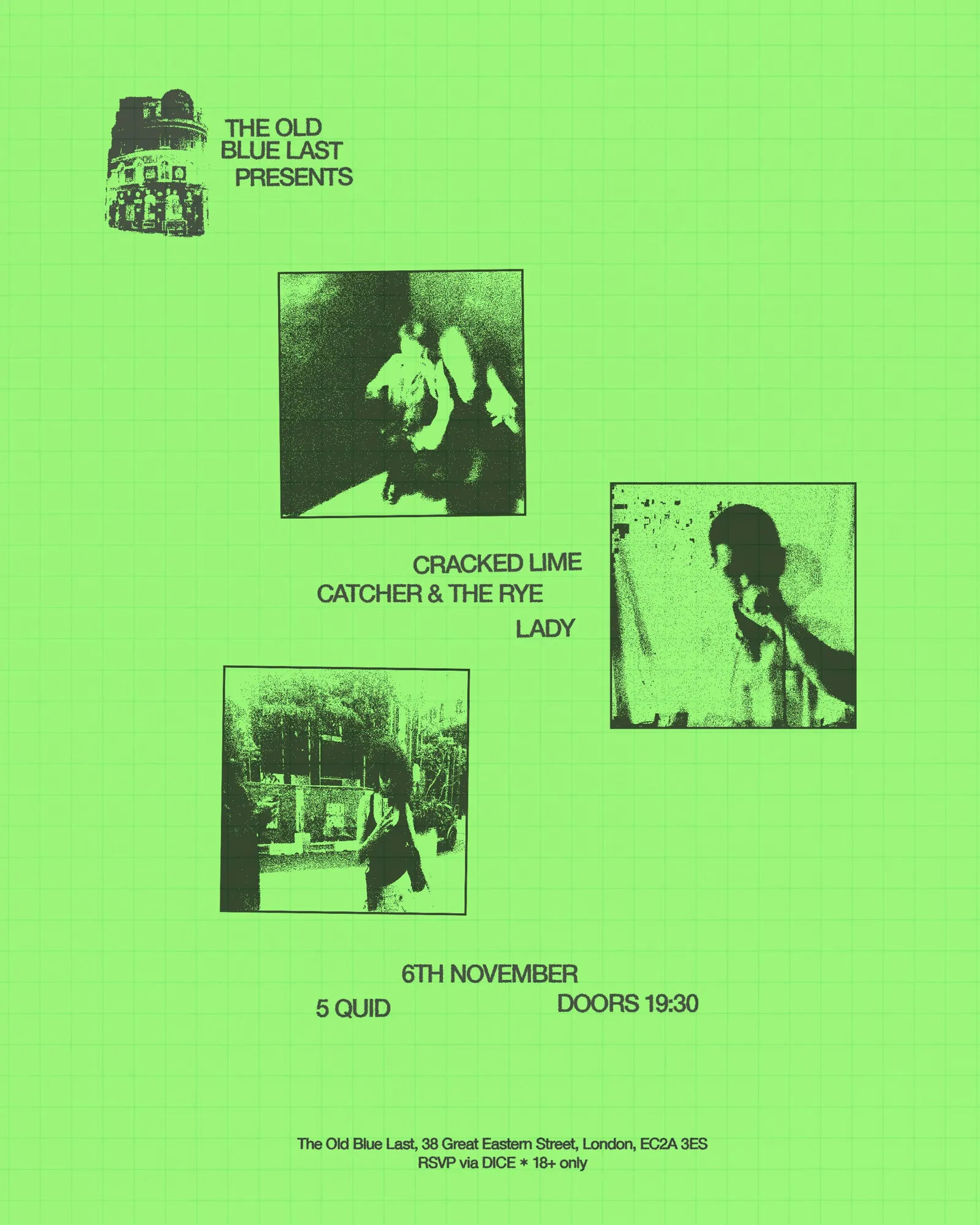 OBL PRESENTS: Cracked Lime / Catcher & The Rye / Lady