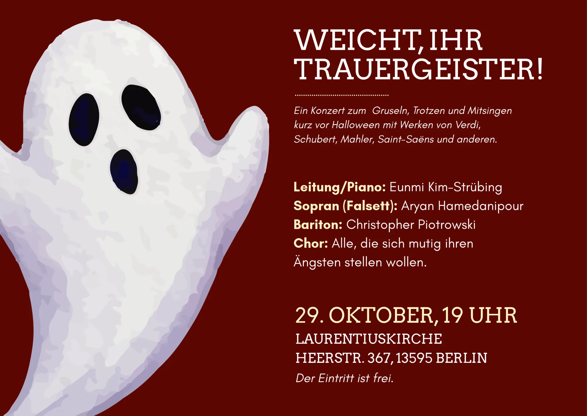 Weicht, ihr Trauergeister! Konzert in der Laurentiuskirche
