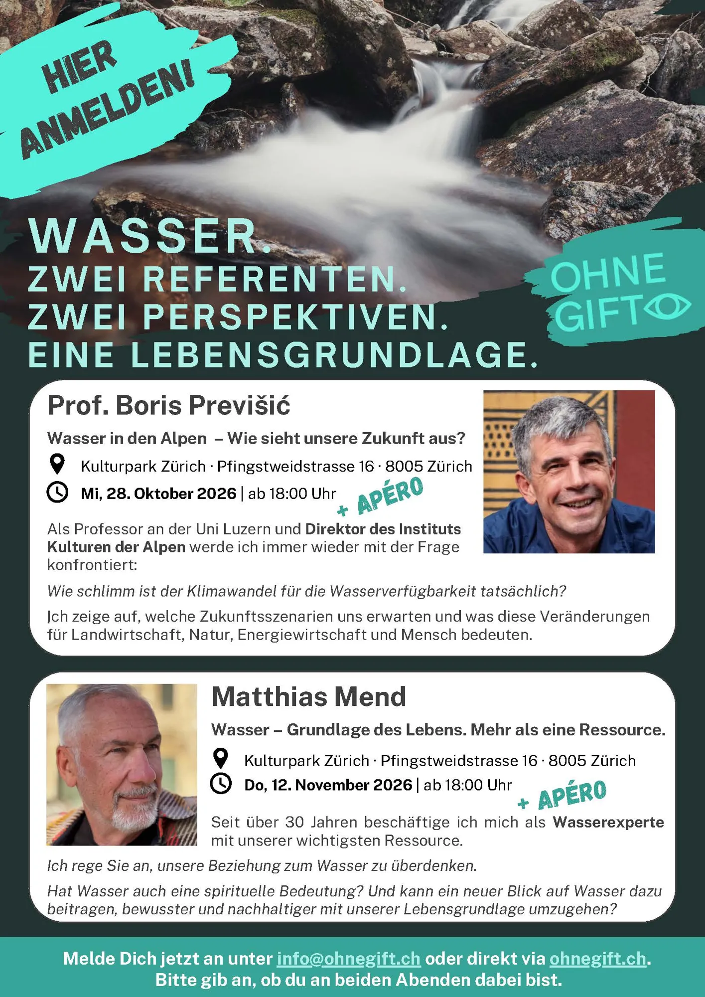Wasser – Grundlage des Lebens. Mehr als eine Ressource.