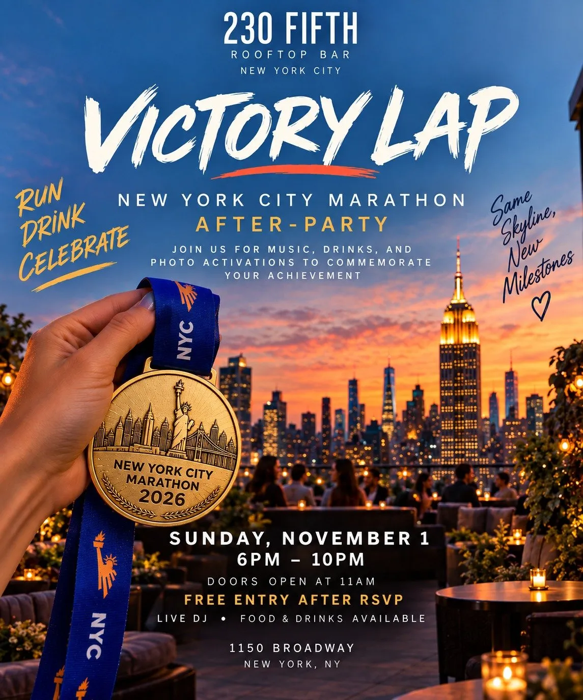 Victory Lap: The Official After-Party @ 230 Fifth Rooftop