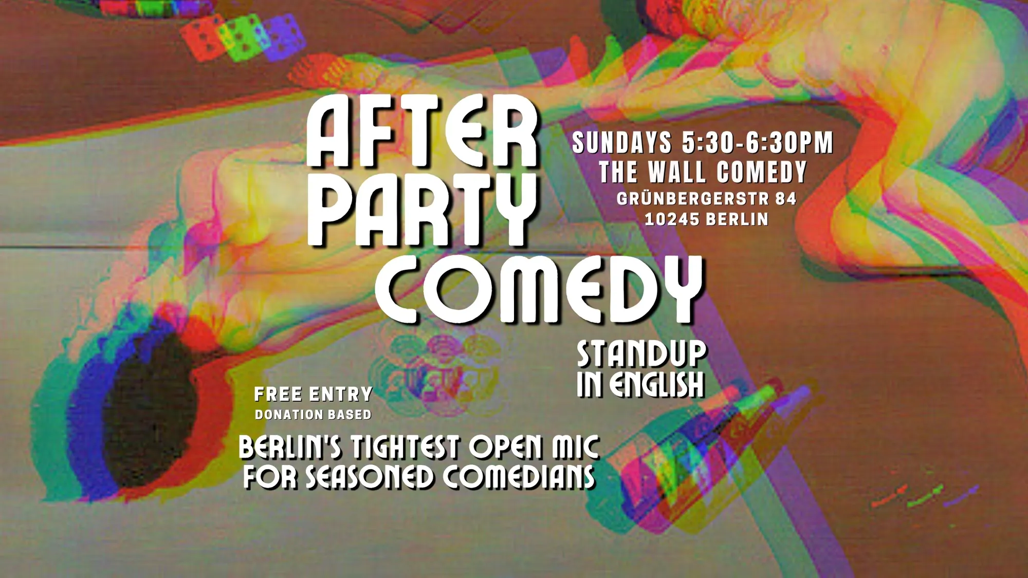 After Party Comedy: Standup in English Sundays 5pm at The Wall