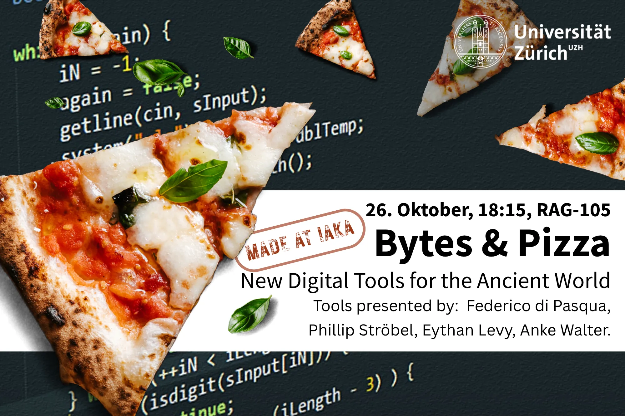 Bytes & Pizza. New Digital Tools for the Ancient World