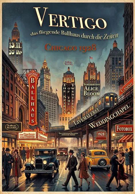 Vertigo - das fliegende Ballhaus durch die Zeiten