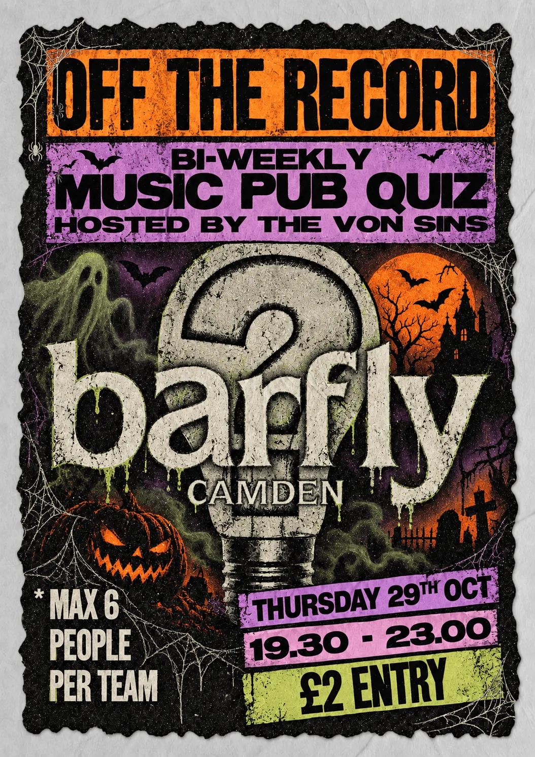 OFF THE RECORD - MUSIC QUIZ - HALLOWEEN SPECIAL