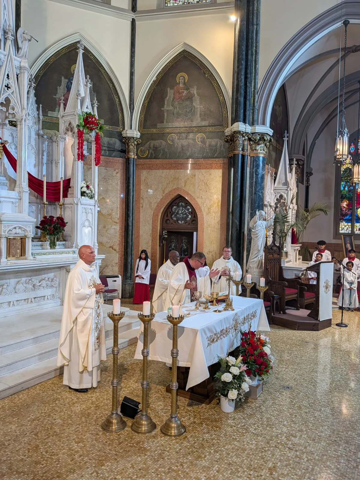 Mass + Miraculous Medal + Rosary