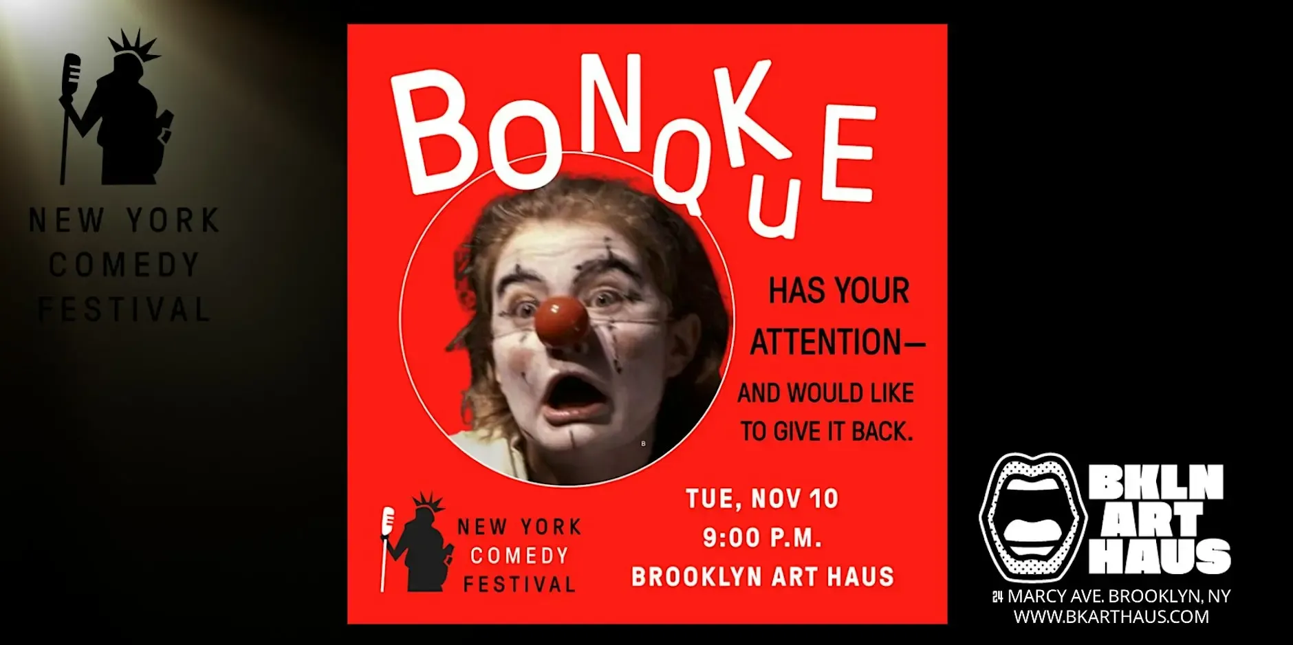 Bonkque Show at the New York Comedy Festival