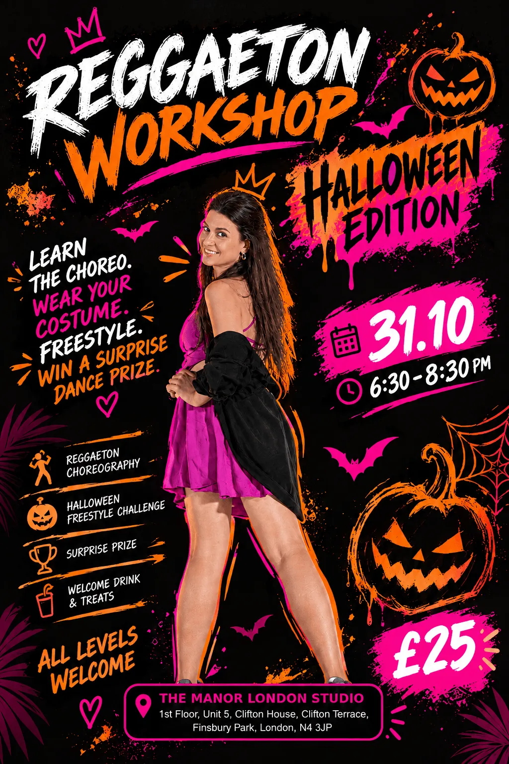 REGGAETON WORKSHOP-HALLOWEEN EDITION with Antigoni Gkrizi