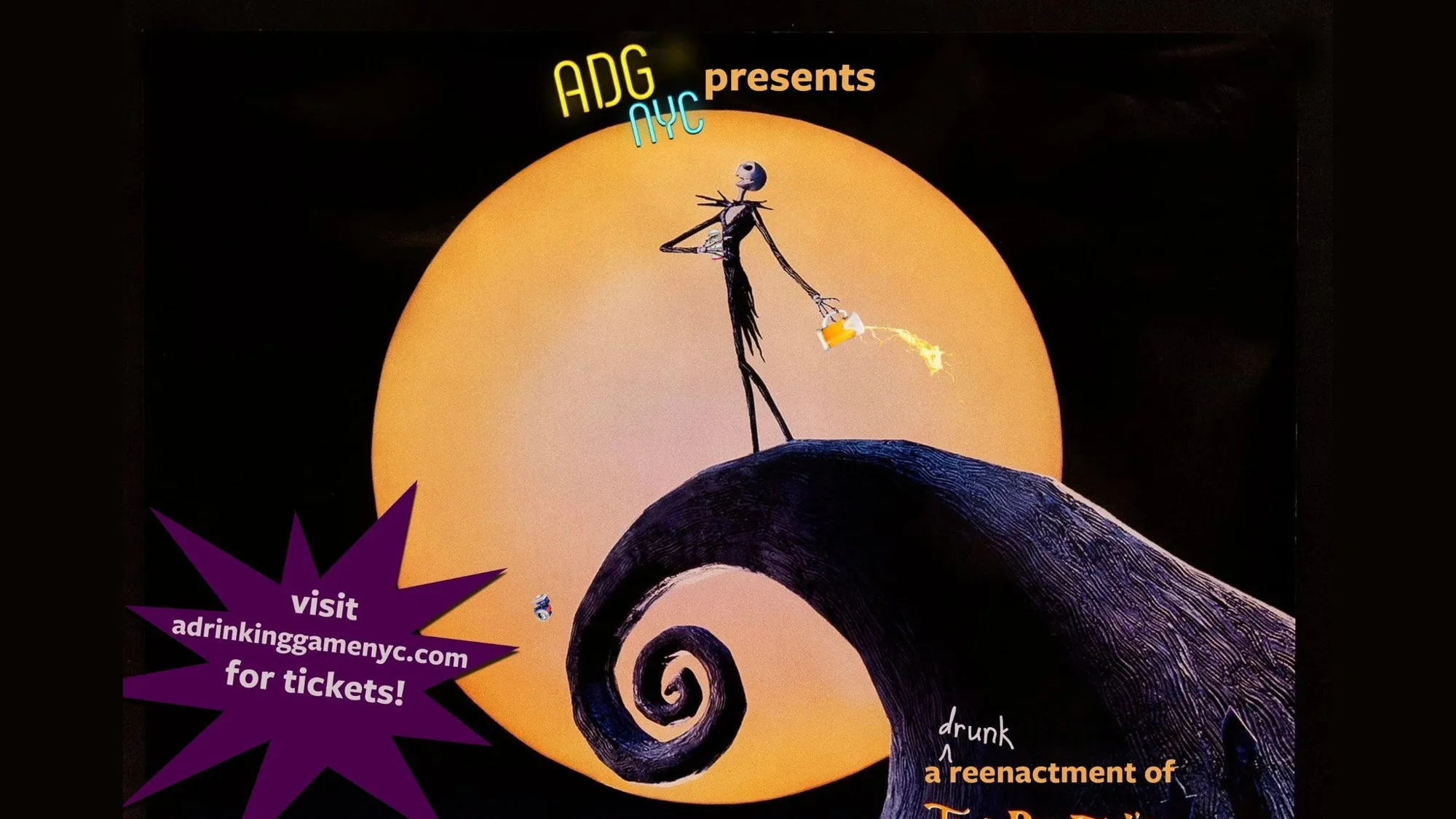 A Drinking Game NYC: The Nightmare Before Christmas